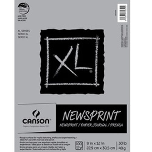 Canson XL Newsprint Paper Pads, 9" x 12" - 100 Sheets - Art Department LLC