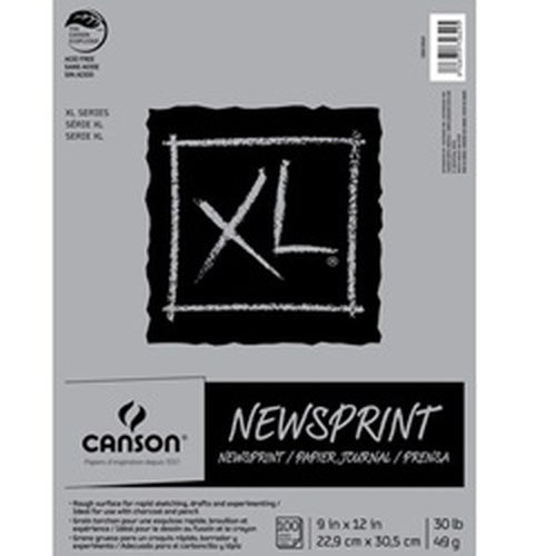 Canson XL Newsprint Paper Pads, 9" x 12" - 100 Sheets