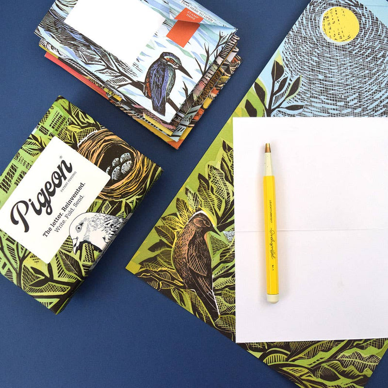 Wonderfully Wild Pigeon, Nature-inspired Folding Letters, Set of 6 - Art Department LLC