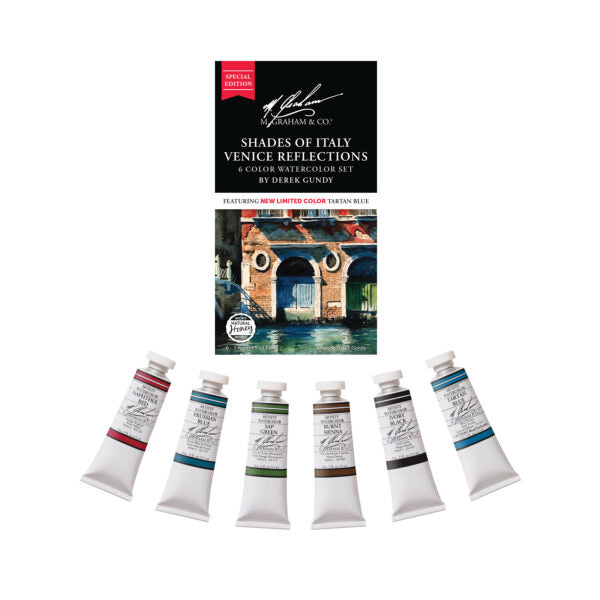 Special Edition Shades of Italy, Venice Reflections 6 Color Watercolor Set
