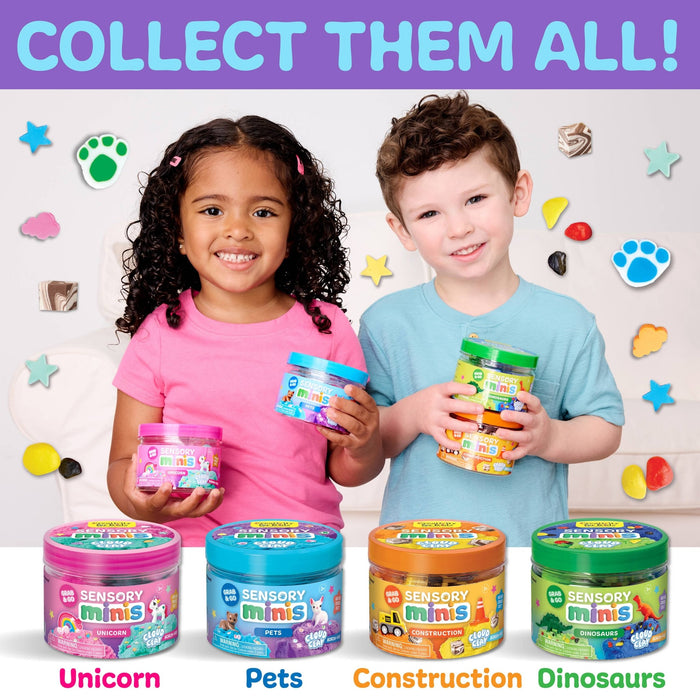 Sensory Mini Play Kit Jar with Cloud Clay: Pets Theme - Art Department LLC