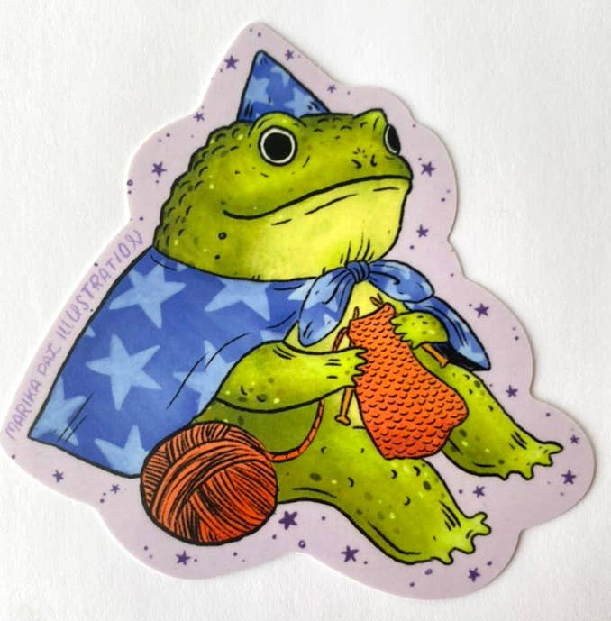 Frog Wizard Sticker - Art Department LLC