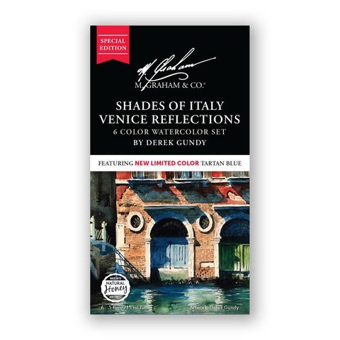 Special Edition Shades of Italy, Venice Reflections 6 Color Watercolor Set - Art Department LLC