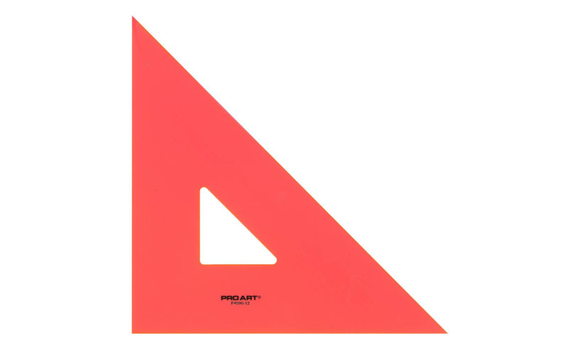 Triangle 45/90 With Finger Lift 12" Fluorescent - Art Department LLC