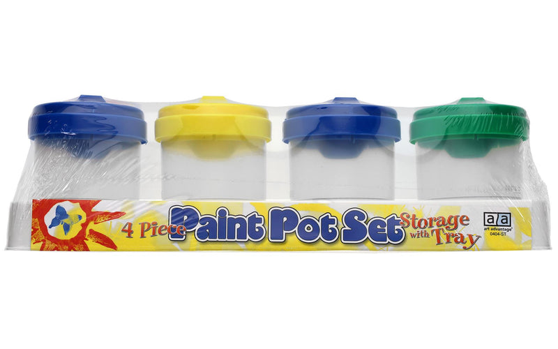 Art Advantage Paint Pot Set With Tray 4pc - Art Department LLC