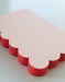 Scalloped Shaped Notepad | Peach + Persimmon Edge - Art Department LLC