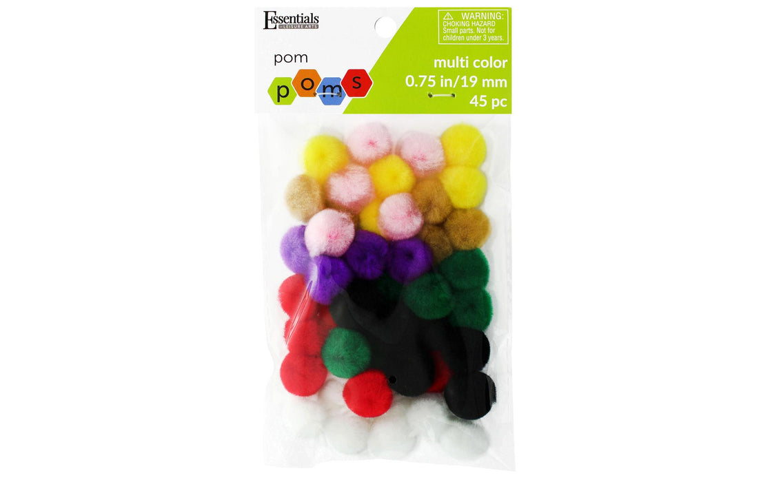 Pom Poms .75 in/ 45 pc