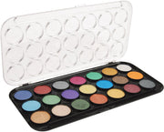 Pearlescent Watercolor Paint Cakes 21/Pkg - Art Department LLC