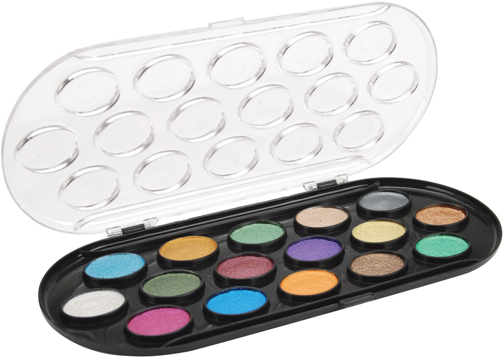 Pearlescent Watercolor Sets, 16-Color Set