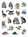 B. Kliban CatStickers Sticker Book - Art Department LLC