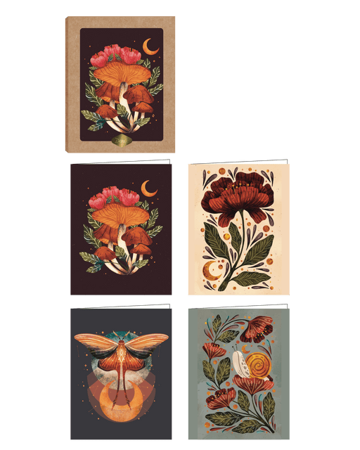 Kristin Heldt Mushroom Notecards - Art Department LLC