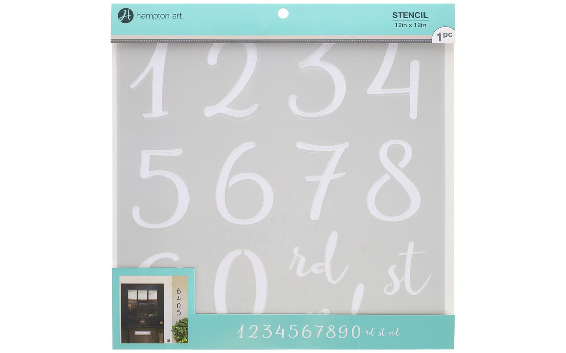Numbers Stencil