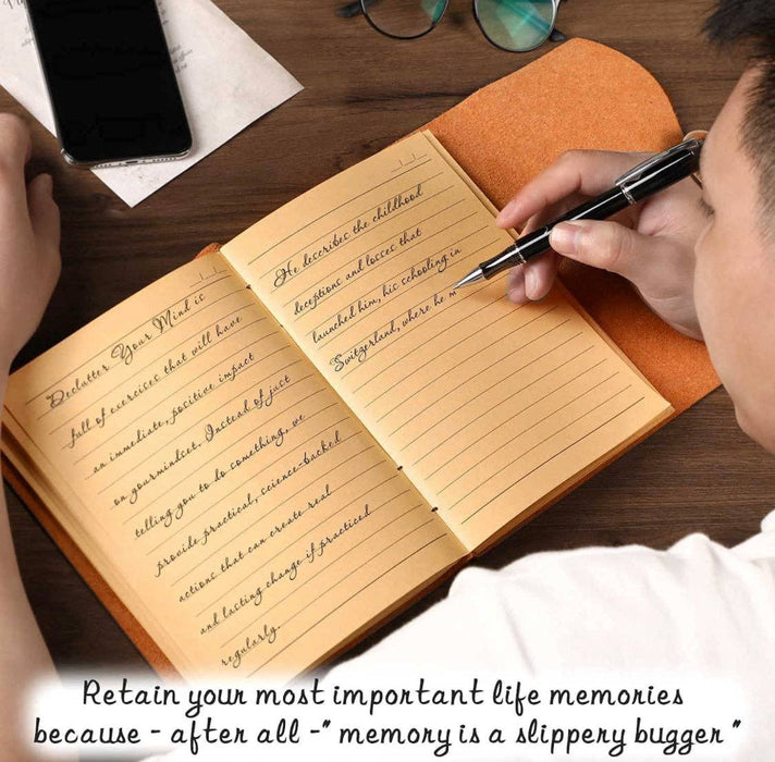 Leather Journal with Lined Pages