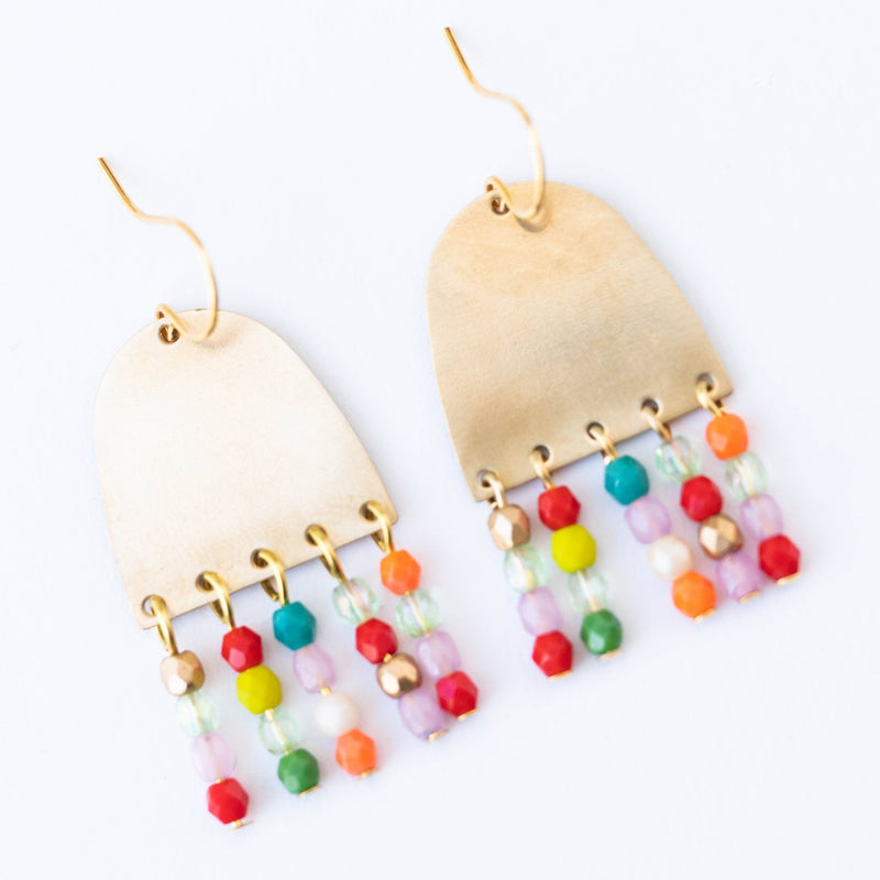 Happy Fringe Earrings - Art Department LLC