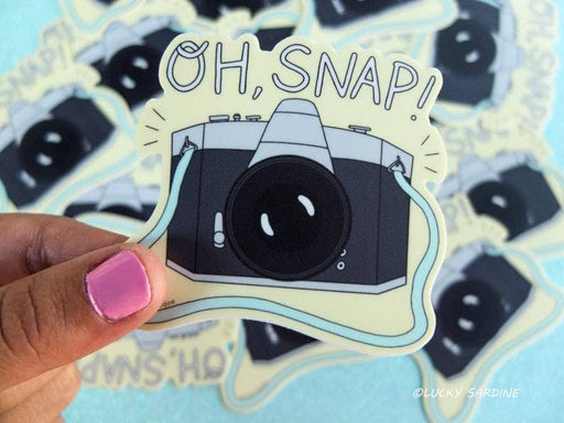 Camera "Oh Snap" Vinyl Sticker - Art Department LLC