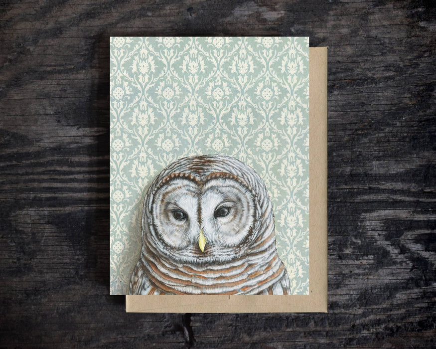Barred Owl - Note Card - Art Department LLC