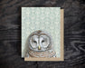 Barred Owl - Note Card - Art Department LLC