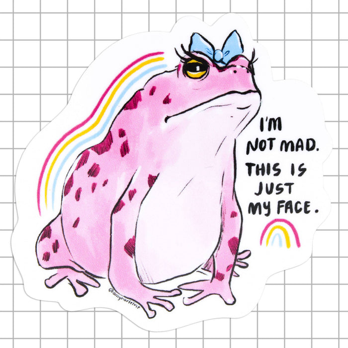Just My Face Vinyl Sticker