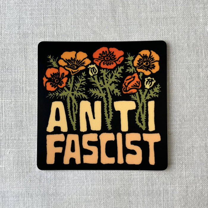 Anti Fascist Sticker | social justice matte vinyl