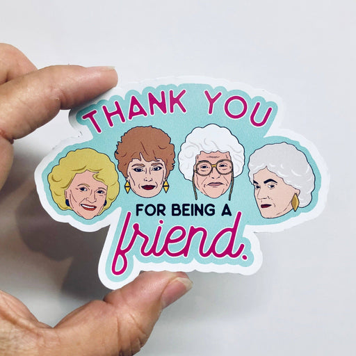 Golden Friendship vinyl sticker - Art Department LLC