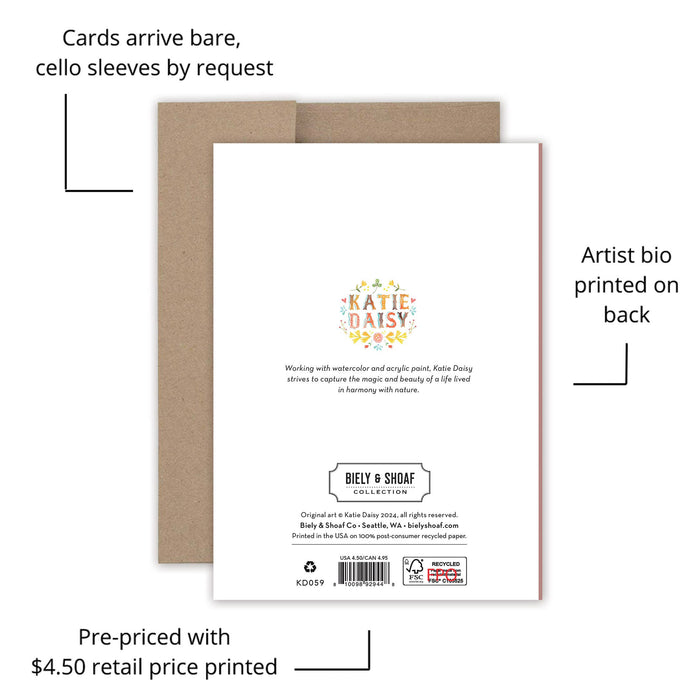 Autumn Flutter Birthday Card - Art Department LLC