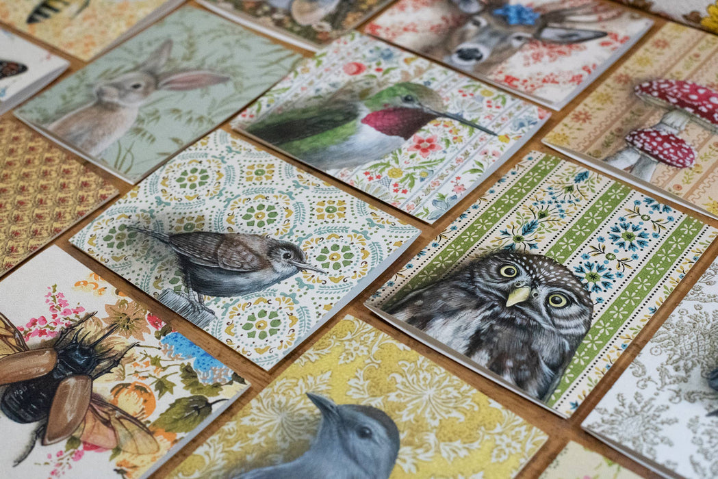 Pygmy Owl - Note Card - Art Department LLC