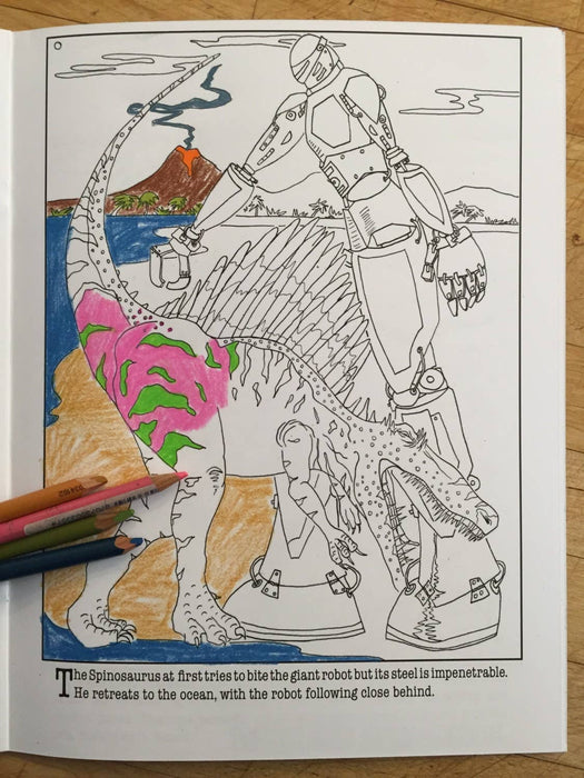 Coloring Book: Dinosaurs vs. Machines, The Earth Will Tremble
