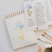 Flowers watercolor workbook - Art Department LLC