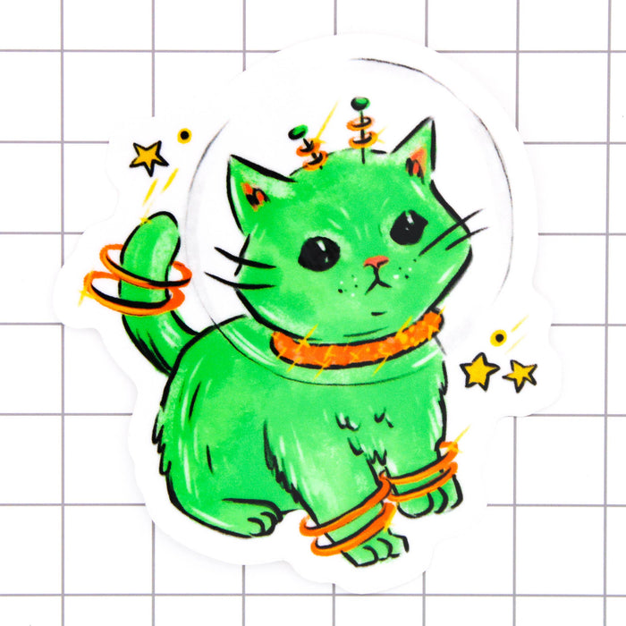 Space Kitten Vinyl Sticker