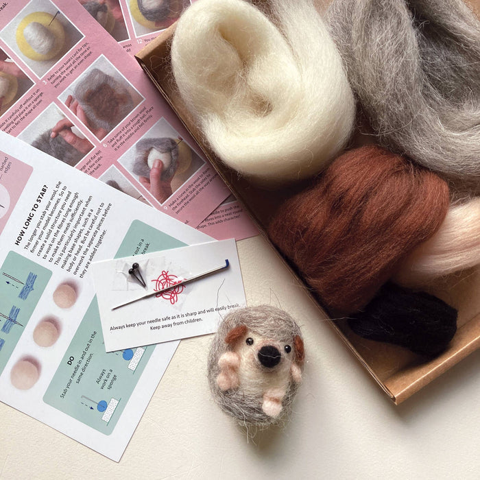 Hedgehog Needle Felting Kit