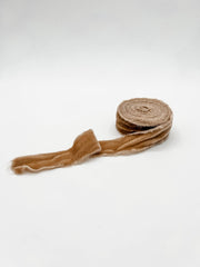 1.25" Raw Edge Velvet Ribbon - Art Department LLC