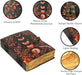 Leather Journal with Moon Print Cover