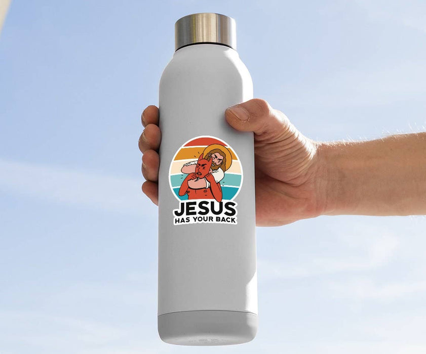 Jesus Has Your Back Sticker - Art Department LLC
