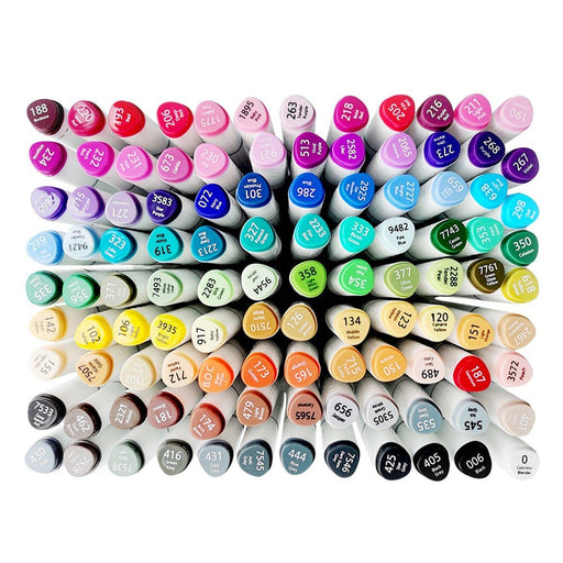 Twin Tip Alcohol Ink Marker Case with 108 Markers