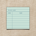 Library Card To-Do List Sticky Notes