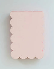 Scalloped Shaped Notepad | Peach + Persimmon Edge - Art Department LLC