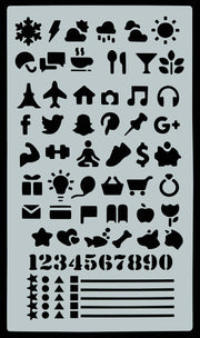 Essentials Dotted Journal Stencil Set - Art Department LLC