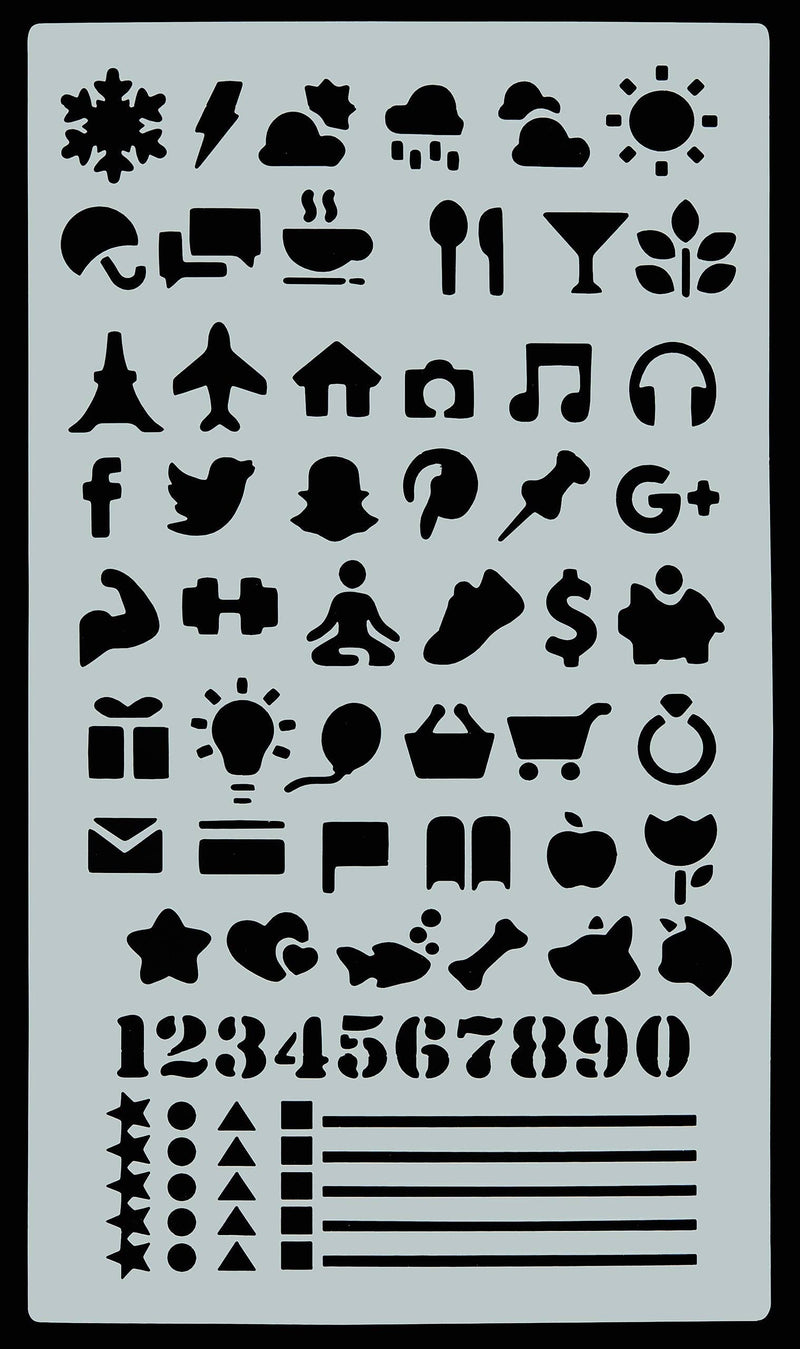 Essentials Dotted Journal Stencil Set - Art Department LLC