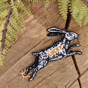 Iron-on patch | lucky rabbit's foot - 4.3" x 2.8" - Art Department LLC