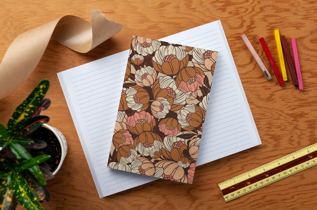 Rustic Blossoms Soft Touch Classic Layflat Notebook