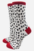Bamboo Ankle Socks Black & White Dalmatian Spots