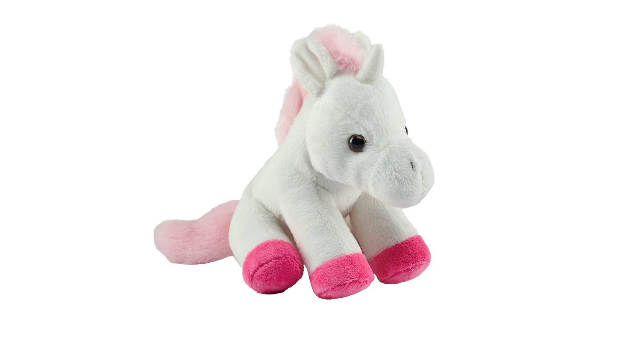 Pocketkins - ECO - Unicorn White Stuffed Animal 5" - Art Department LLC