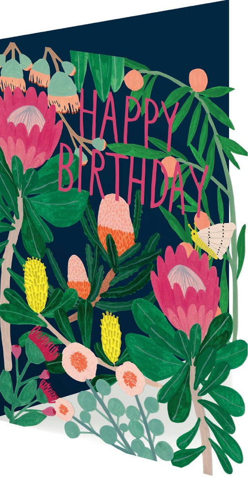 King Protea Lasercut Birthday Card - Art Department LLC