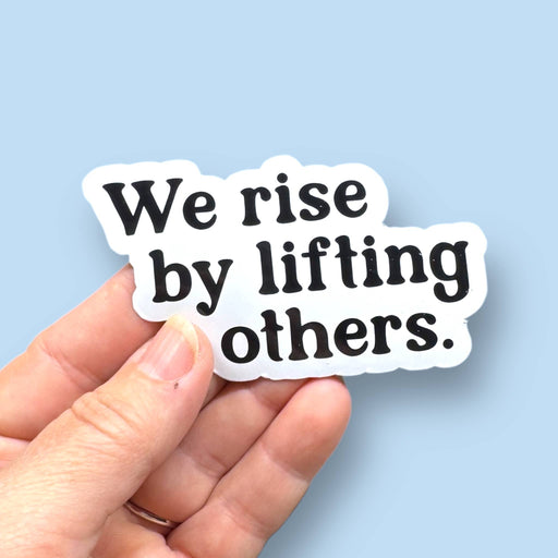We resist by lifting others vinyl sticker - Art Department LLC