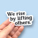 We resist by lifting others vinyl sticker - Art Department LLC