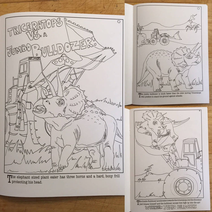 Coloring Book: Dinosaurs vs. Machines, The Earth Will Tremble
