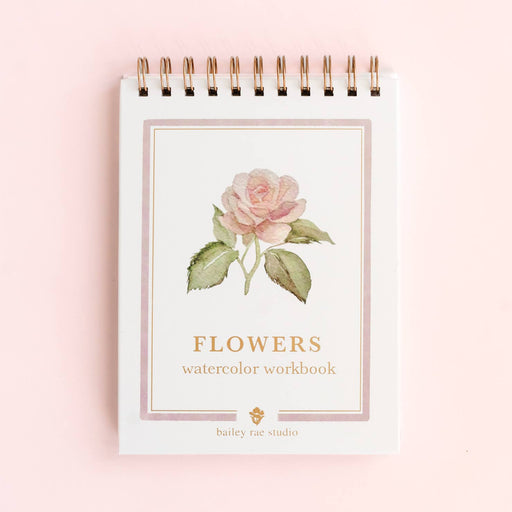 Flowers watercolor workbook - Art Department LLC