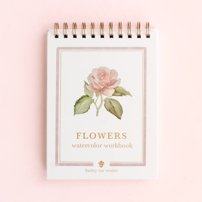 Flowers watercolor workbook