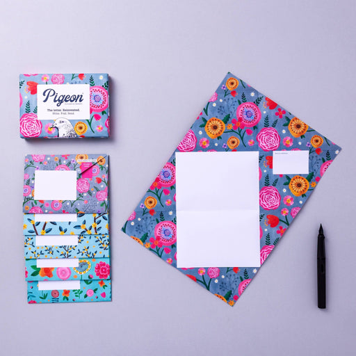 Wildflower Pigeon, Floral Letter Pack - Pack of 6 Letters - Art Department LLC