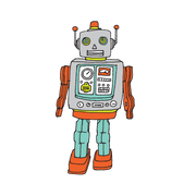 Robot Tattoo Pair - Art Department LLC